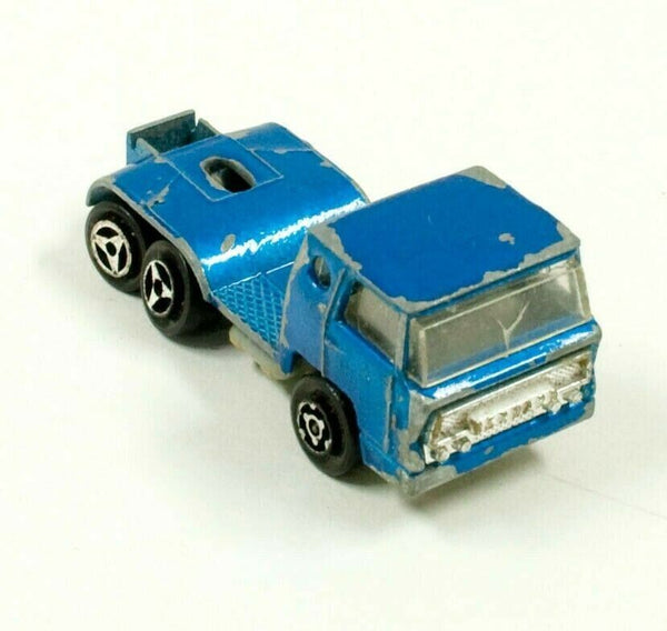 Vintage Majorette Bernard vrachtwagen, blauw, 1/100