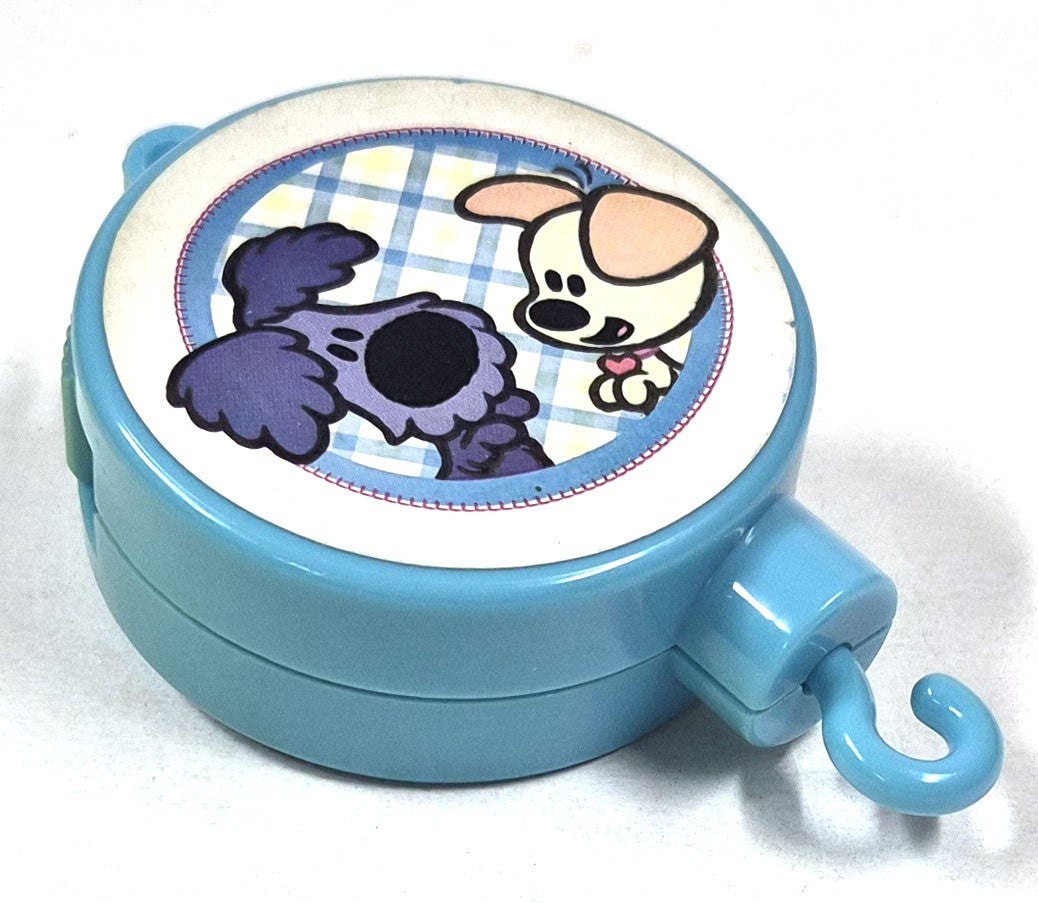 Sankyo muziekdoos met trekkoord Woezel & Pip, blauw