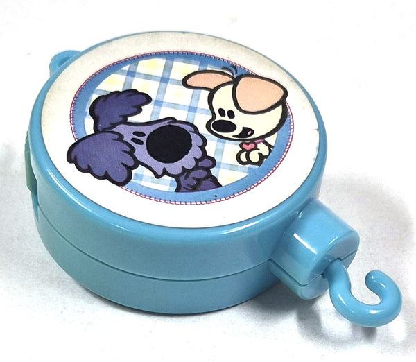 Sankyo muziekdoos met trekkoord Woezel & Pip, blauw