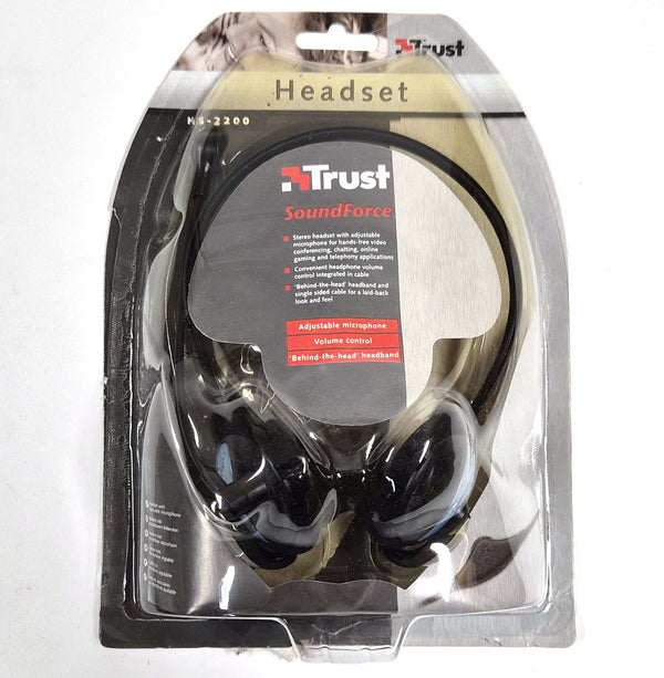 Trust HS-2200 SoundForce headset met verstelbare microfoon, zwart