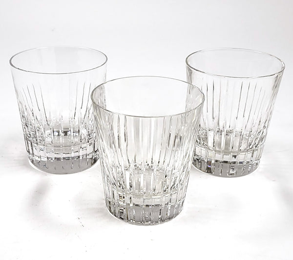 Vintage RN Maastricht kristallen whiskyglazen, set van 3