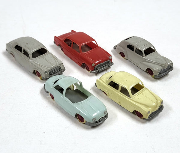 Vintage Jouef HO kavel van 5 Franse modellen (203, Aronde, Ariane, 403, Dyna)