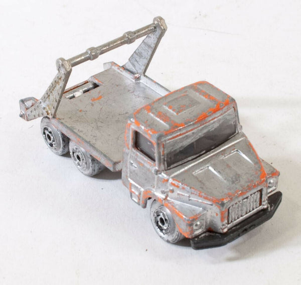Vintage Majorette 222 Multi Benne vrachtwagen, zilver, schaal 1:100