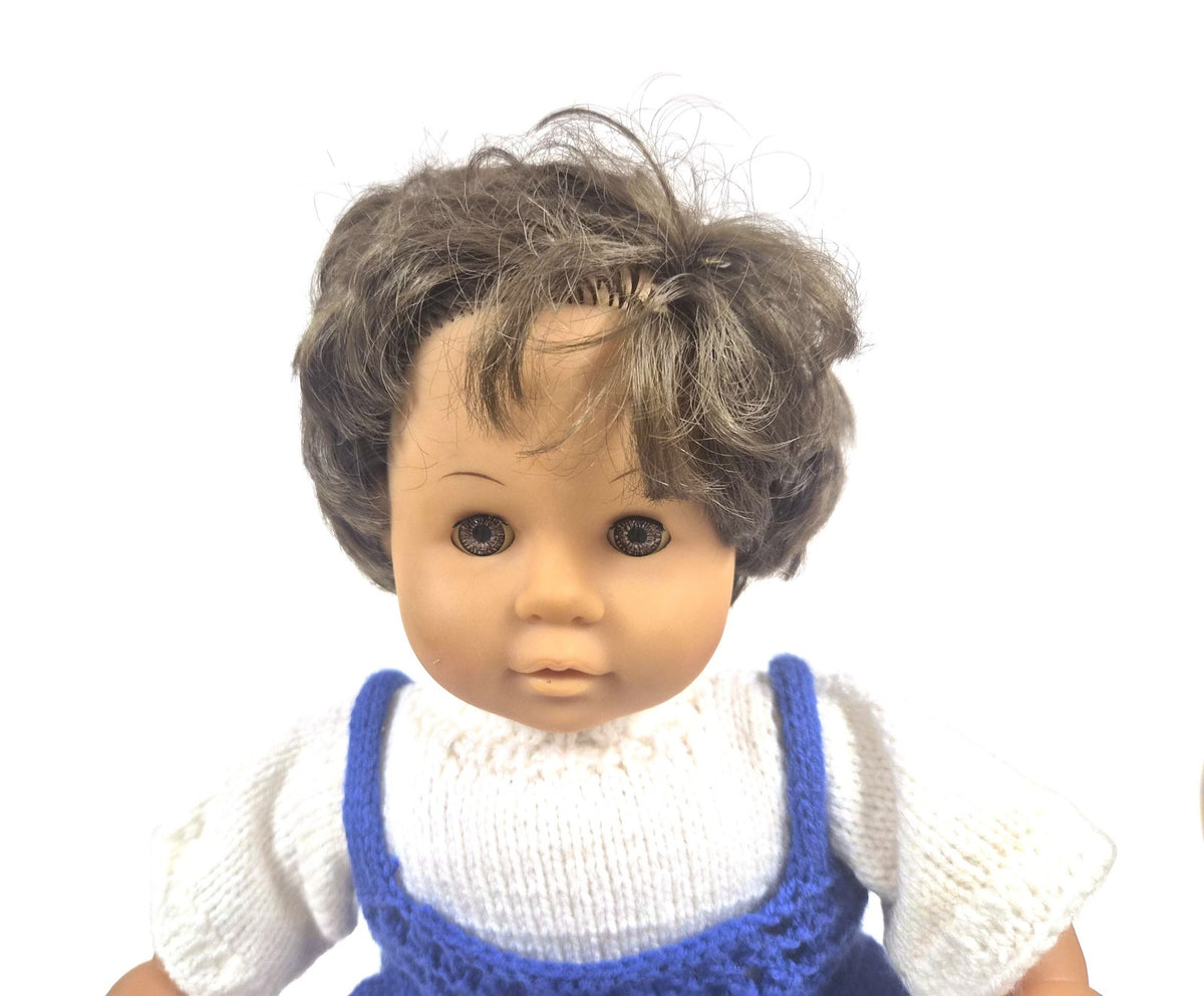 Vintage Simba babypop met zacht lijf en slaapogen, ca. 38 cm