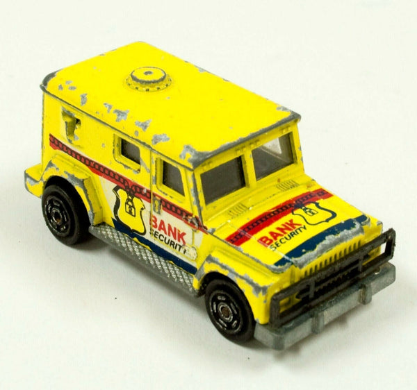 Vintage Majorette nr. 204 Bank Security Truck, geel