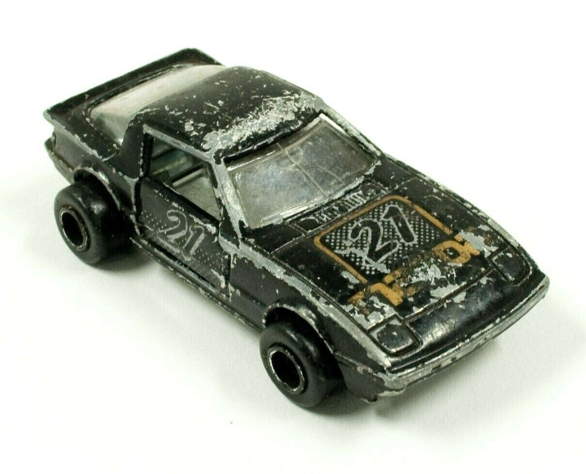 Vintage Majorette 257 Mazda RX7, zwart racemodel