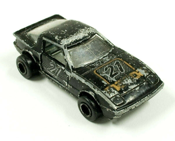 Vintage Majorette 257 Mazda RX7, zwart racemodel