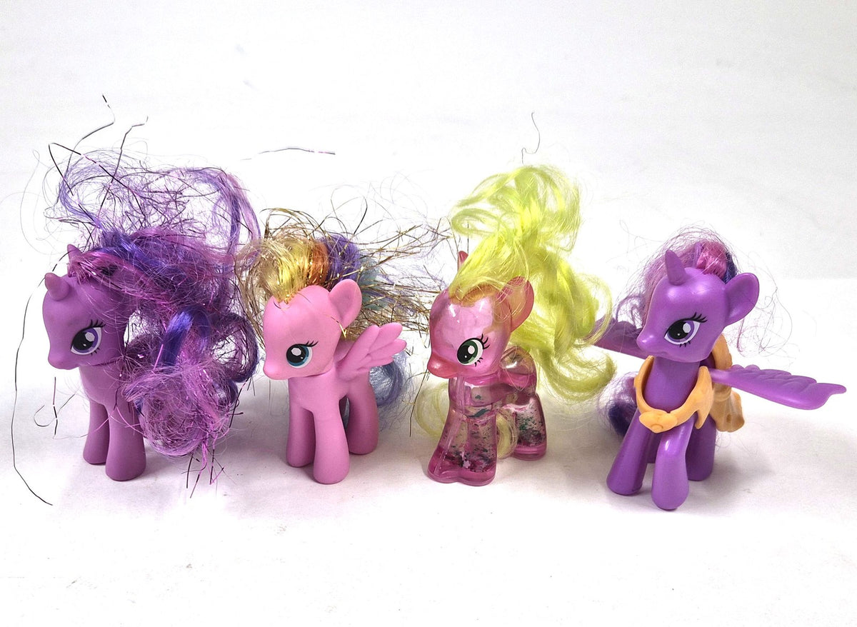 My Little Pony G4 set van 4 pony's: Princess Twilight Sparkle, Flower Wishes en Ploomette