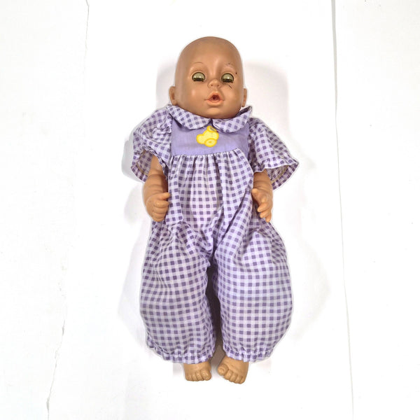 Vintage CitiToy babypop met slaapogen en zacht lijfje, drink-en-plas
