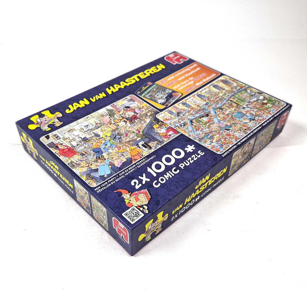 Jan van Haasteren – New Year Party & Santa's Factory, 2 × 1000 stukjes