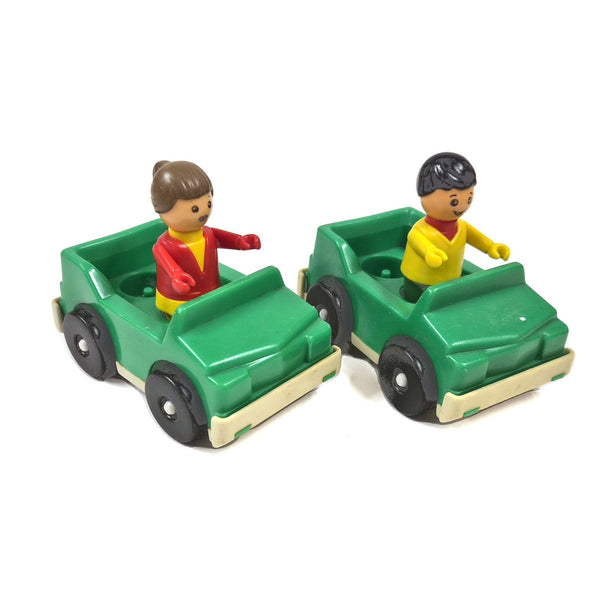 Vintage Kaku Robust speelgoedauto's met 2 bestuurders, West-Duitsland