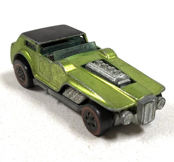 Vintage Hot Wheels Redline The Hood, groen diecast autootje uit 1970