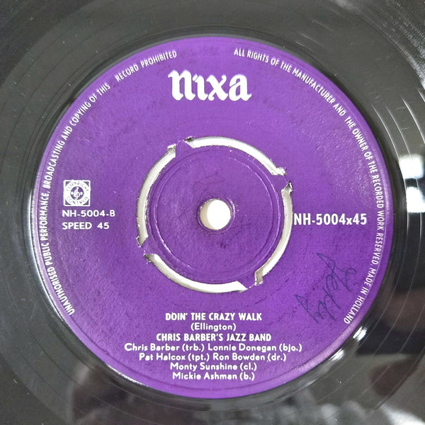 Chris Barber's Jazz Band – Diga Diga Doo / Doin' The Crazy Walk