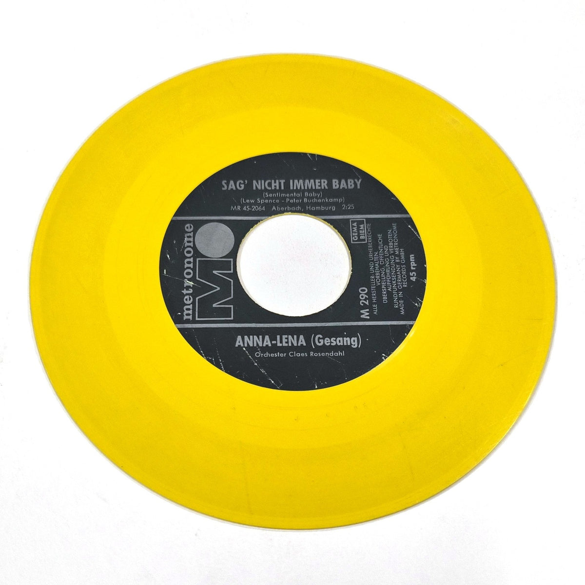 Anna-Lena – Sag' Nicht Immer Baby / Iwan Iwanowitsch (gele vinyl)
