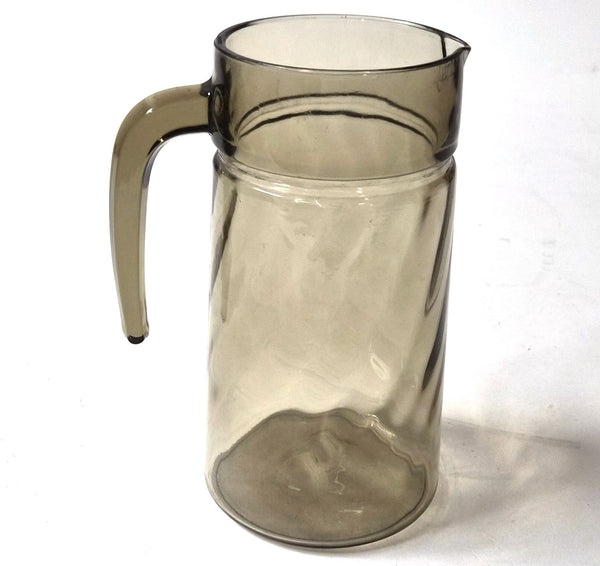Vintage rookglazen kan met handvat