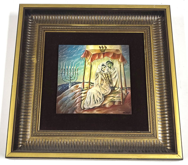 Vintage Frans Erkelens – 'Onder de Gupa', ingelijst schilderij