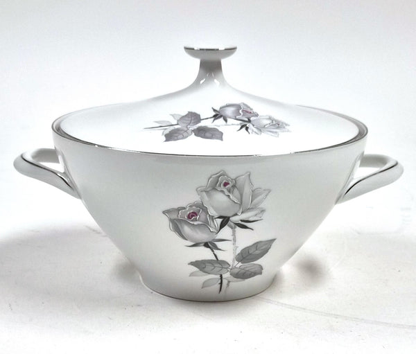 Vintage Kronester Bavaria terrine met deksel, Black Rose-decor