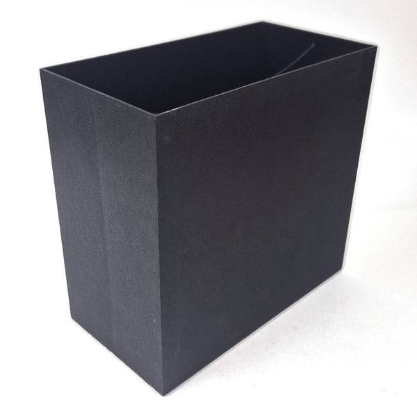 Vintage zwarte harde kunststof platenbak voor LP's