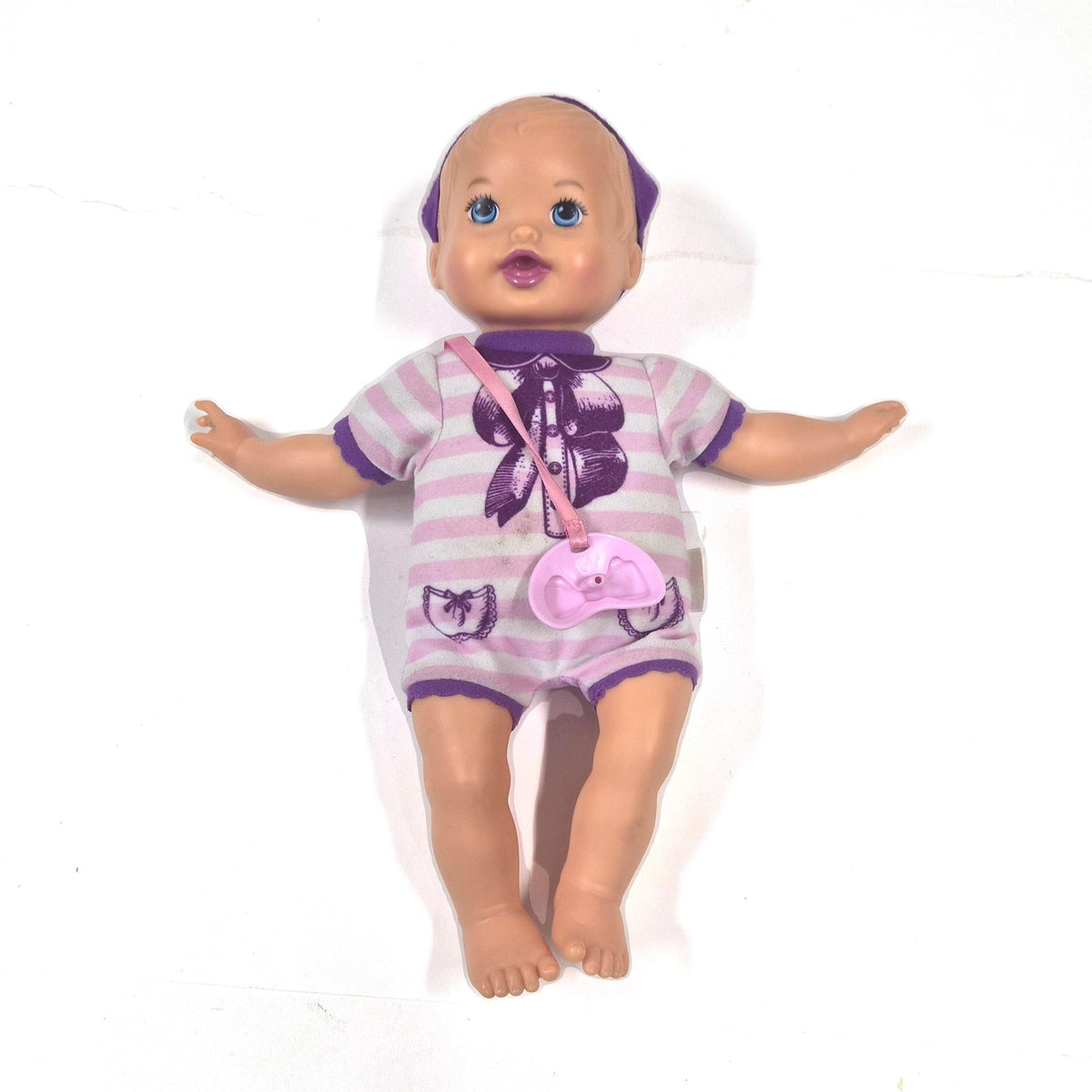 Vintage Mattel babypop met zacht lijf en speen, 2011