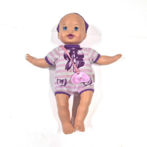 Vintage Mattel babypop met zacht lijf en speen, 2011