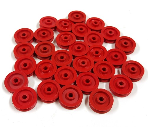 Vintage Fischertechnik 35795 katrol 21x7 rood – 30 stuks