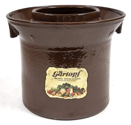 Vintage duitse Gartopf-gistpot van 7,5 liter, zonder deksel