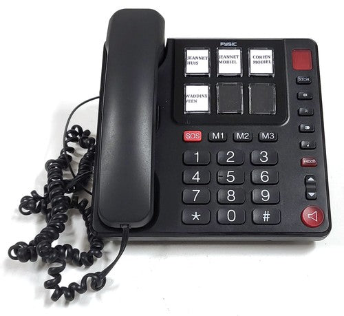 Fysic FX-3930 seniorentelefoon met grote toetsen, zwart