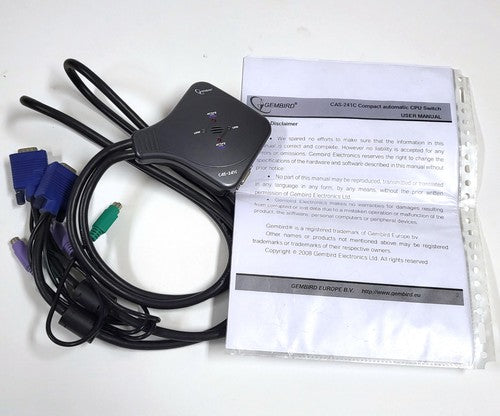 Vintage Gembird CAS-241C automatische CPU-switch
