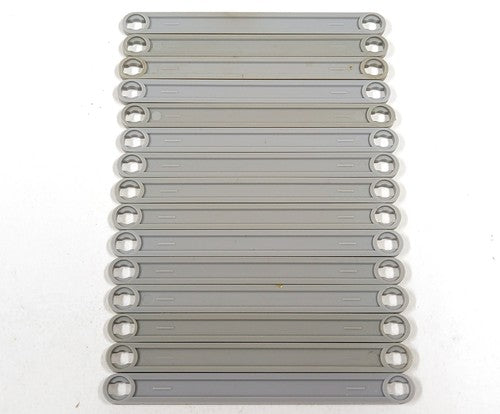 Vintage Fischertechnik I-strut 75 (36312), grijs, 15 stuks