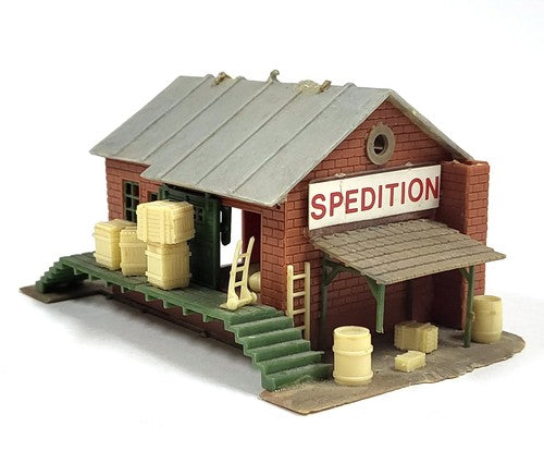 Vintage hO-gebouw Spedition Gütertransporte van Kunz & Co