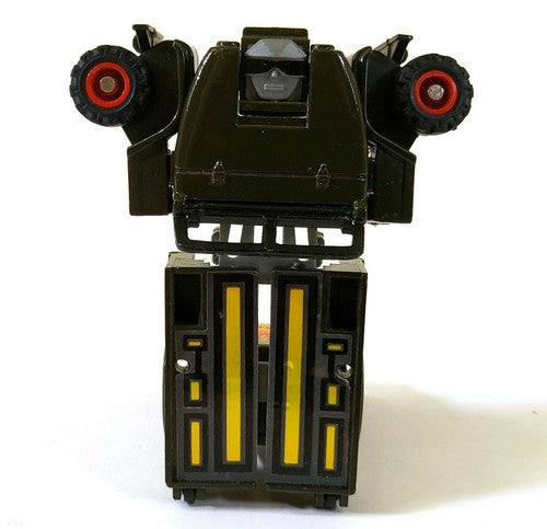 Vintage Dyno Drive Army Truck, transformer van McToy met pullback-mechanisme