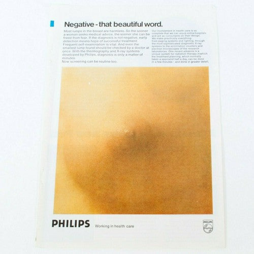 Vintage Philips Health Care X-Ray Systems advertentie uit 1975