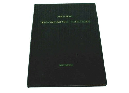 Vintage Natural Trigonometric Functions – Monroe, 1e druk 1947