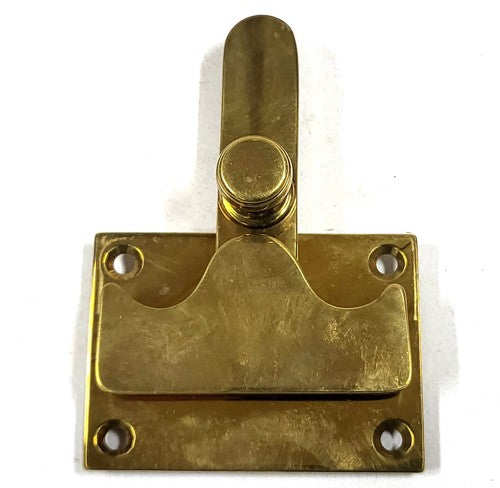 Vintage Bal messing draaislot-hendel voor toilet, in stijl van de jaren 30