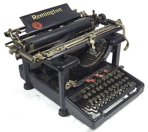 Antieke Remington Standard No. 10 typemachine uit juni 1917, zwarte toetsen