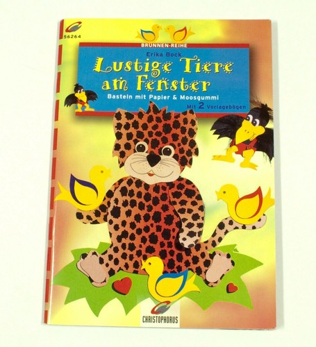 Vintage Erika Bock – Lustige Tiere Am Fenster