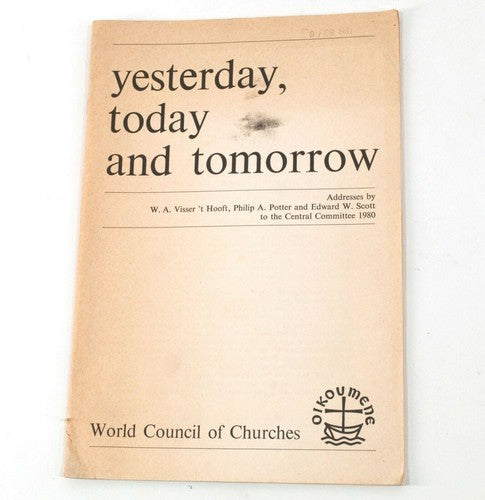 Vintage Yesterday, Today And Tomorrow – World Council of Churches