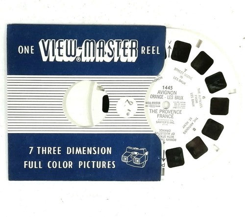 Vintage Sawyer's View-Master 1445 Avignon Orange – Les Baux, Provence