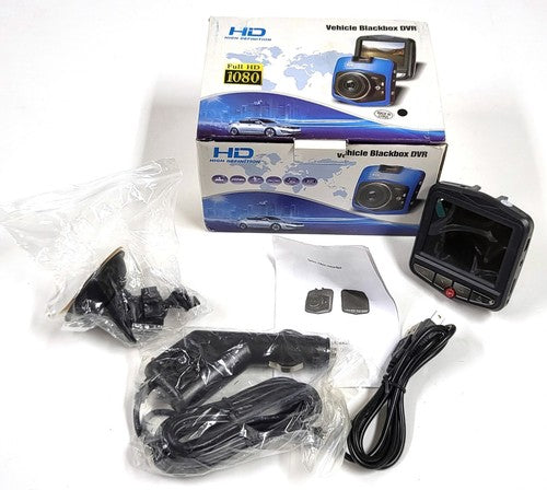 Black Box dashcam 1080P Full HD, geopende verpakking
