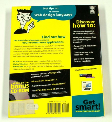 XHTML For Dummies – IDG Books, zonder cd-rom
