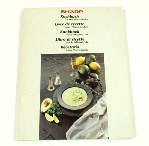 Vintage kookboek voor de magnetron – Duits, Frans, Italiaans en Spaans (1991)