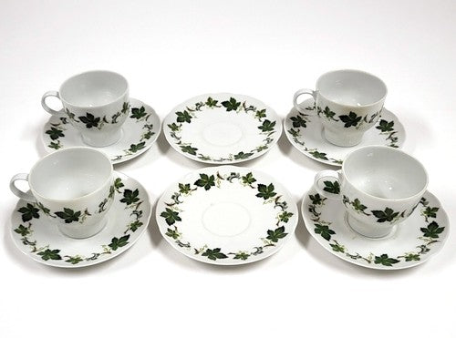 Vintage Bareuther Waldsassen kop en schotel, Diadem-bloemendecor