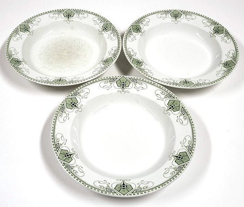 Sarreguemines U&C borden, patroon Germaine, set van 3
