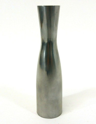 Vintage chromen kandelaar van Erika Pakham, 20 cm