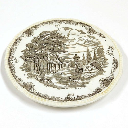 Vintage Kensington ironstone bord met Anne Hathaway's Cottage