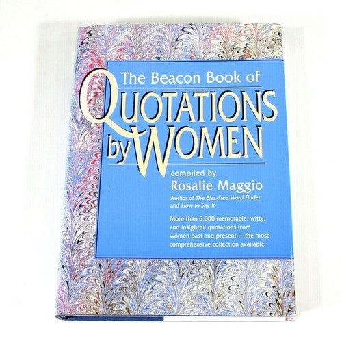 Vintage boek The Beacon Book of Quotations by Women – Rosalie Maggio
