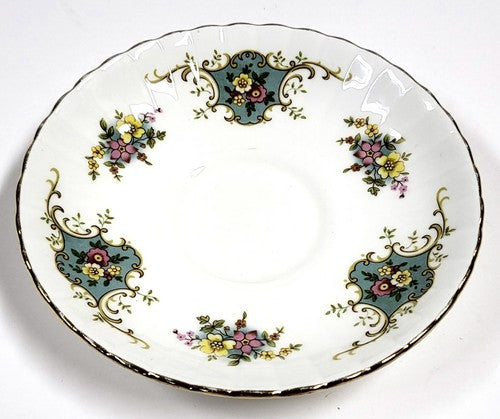 Vintage Royal Stafford bone china schoteltje 'True Love' met gouden rand