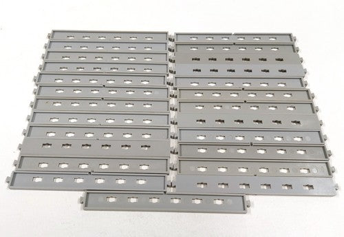 Vintage Fischertechnik 36307 platte strut – grijs – 25 stuks