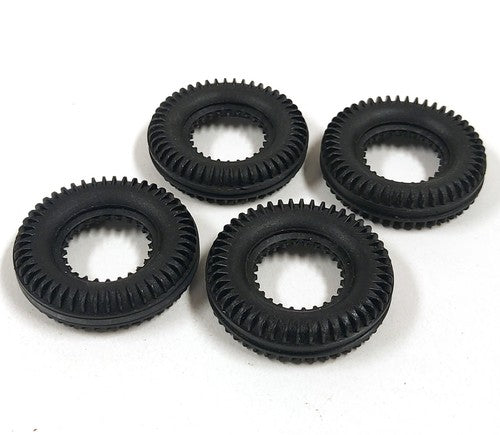 Vintage Fischertechnik band 45 (31018), zwart, zonder rubber, 4 stuks