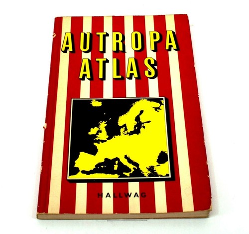 Vintage Autropa Atlas – Hallwag 1973, Europese wegenatlas
